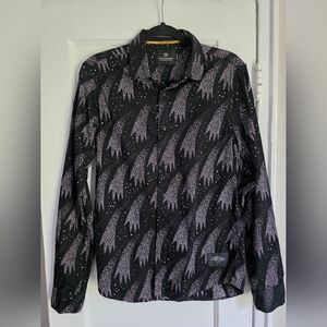 Scotch & Soda Black Shirt with White Star Print